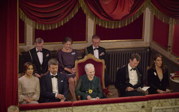 Margrethe de Danemark lors d'une soirée de gala au château de Fredensborg le 26 octobre 2021. 