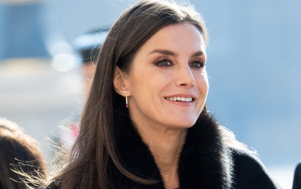 La reine Letizia d'Espagne assiste à la Pascua Militar au Palais Royal de Madrid, le 6 janvier 2023. 