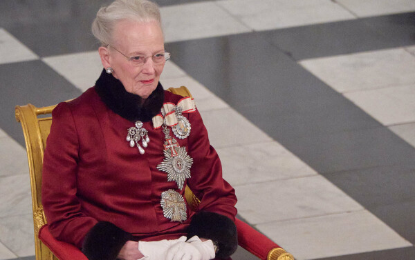 La reine Margrethe lors de la réception du Nouvel An pour le corps diplomatique au palais de Christiansborg à Copenhague, le 3 janvier 2023. 