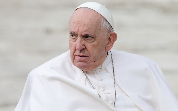 Le pape François, ici le 8 mars 2023 lors de son audience hebdomadaire sur la place Saint-Pierre du Vatican, a accédé au trône pontifical le 13 mars 2013. 