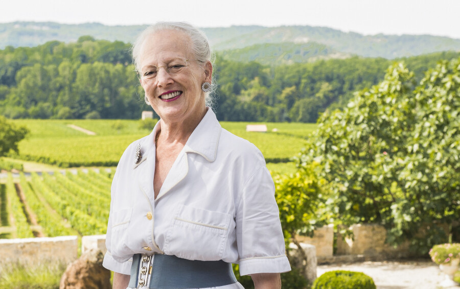 Margrethe de Danemark à Cayx, cet été 2018
