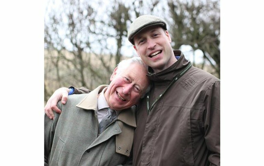 Le prince William et le prince Charles lors de la fête des pères 2020