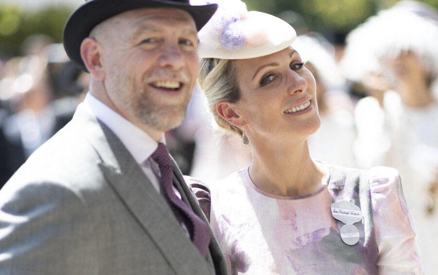 Zara et Mike Tindall lors du premier jour de Royal Ascot à l'hippodrome d'Ascot dans le Berkshire, le 14 juin 2022.