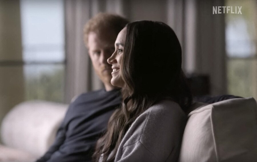 Meghan et Harry dans leur documentaire Netflix.