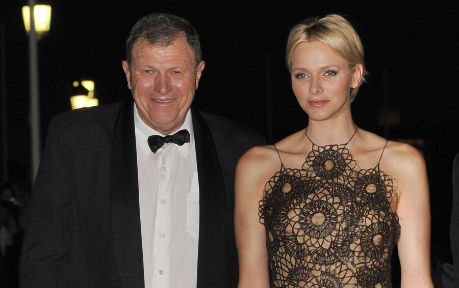 Mike Wittstock et Charlène de Monaco lors du Gala "South Africa Night" à Monaco le 29 septembre 2012.