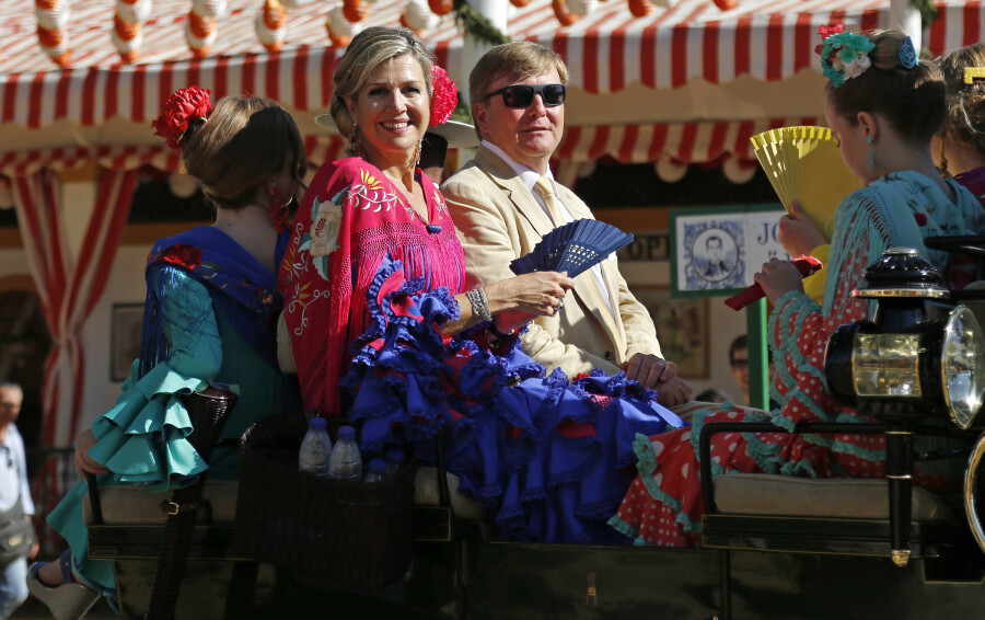 La calèche du roi Willem-Alexander, de la reine Maxima et de leurs filles en mai 2019