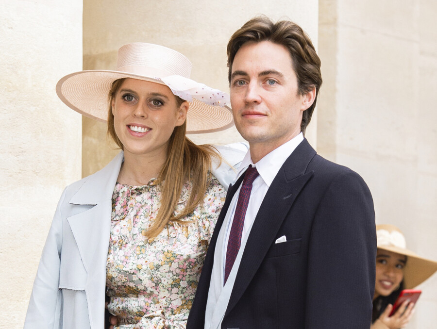 La princesse Beatrice d'York et son fiancé Edoardo Mapelli Mozzi au mariage Napoléon