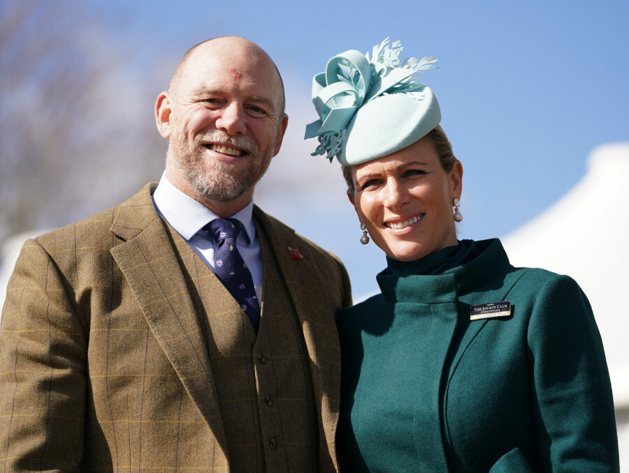 Zara et Mike Tindall au Cheltenham Festival, le 17 mars 2022.