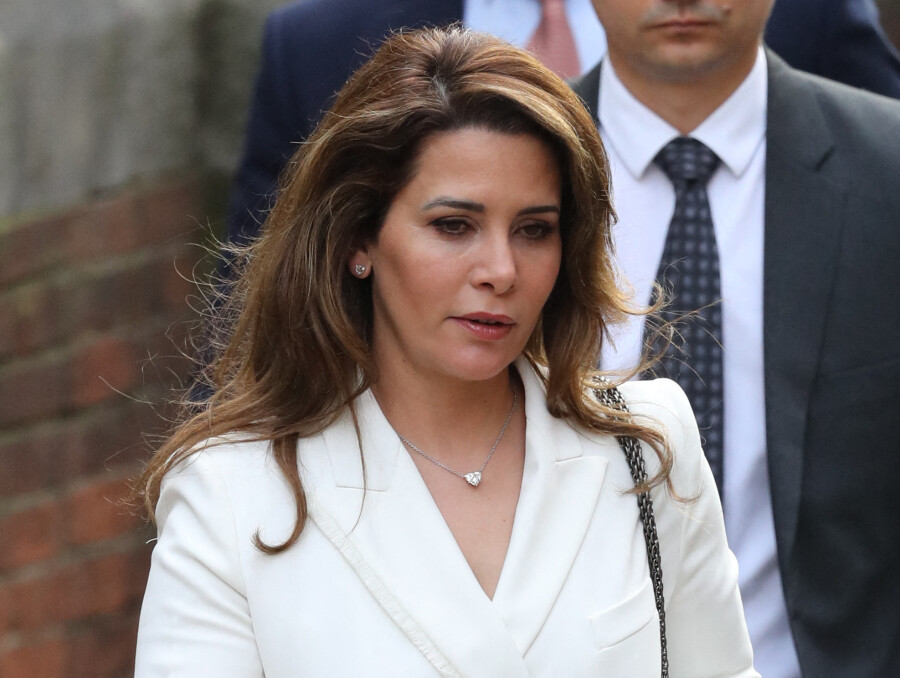 Princess Haya Bint Al Hussein arriving at the Bell Yard entrance of the Royal Courts of Justice in London, 24 march 2022.