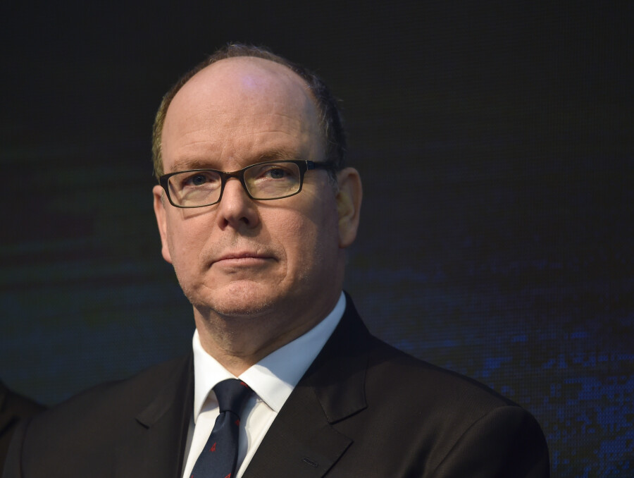 Albert II de Monaco en Allemagne en janvier 2017.