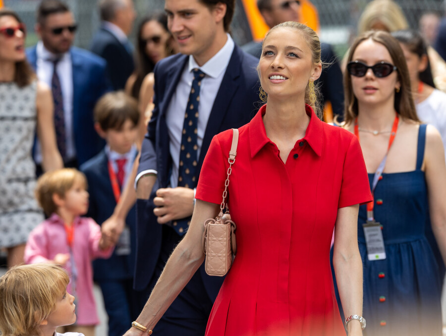 Beatrice Casiraghi lors du Grand Prix F1 de Monaco le 29 mai 2022 à Monte-Carlo.