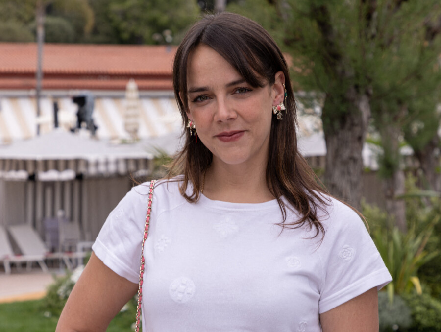 Pauline Ducruet au défilé croisière 2022-2023 Chanel le 5 mai 2022 à Monaco.