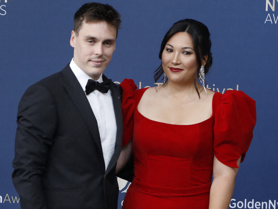 Louis et Marie Ducruet à la cérémonie de clôture du 61e Festival de télévision de Monte-Carlo le 21 juin 2022.