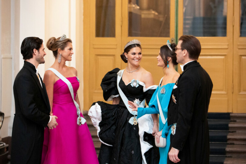 Le prince Carl Philip, la princesse Madeleine, la princesse héritière Victoria, la princesse Sofia et le prince Daniel à Stockholm le 10 décembre 2019