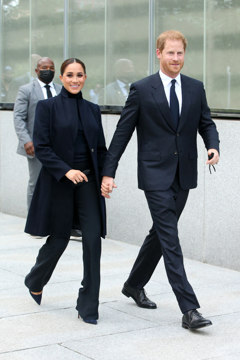Megahn et Harry à leur arrivée au One World Trade Center à New York. © Christopher Peterson/Splash News/ABACAPRESS.COM