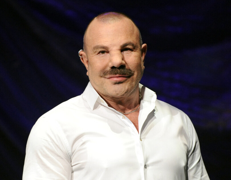 "Manfred" Thierry Mugler après une répétition de la nouvelle revue "The Wyld - Not of this World" au Friedrichstadt-Palast de Berlin, en octobre 2014.