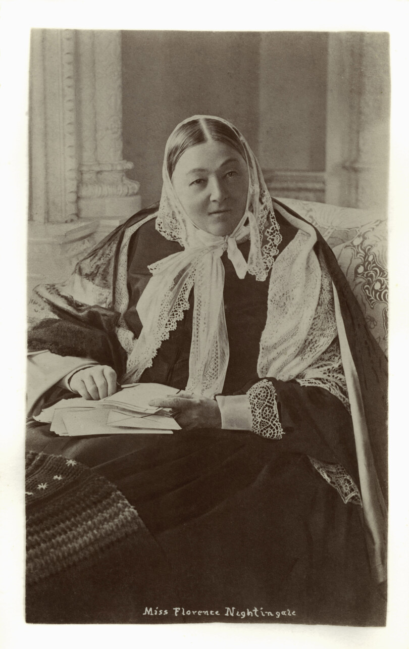 Florence Nightingale, pionnière des soins infirmiers modernes.