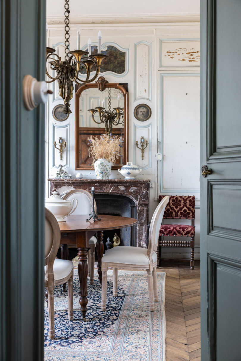 La salle à manger du château de By, à Thomery.