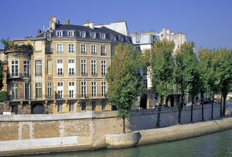 L'hôtel Lambert situé sur l'île Saint-Louis à Paris.