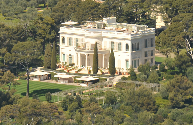 Le château de Croë, propriété de l'homme d'affaires russe Roman Abramovich située dans le sud de la France.