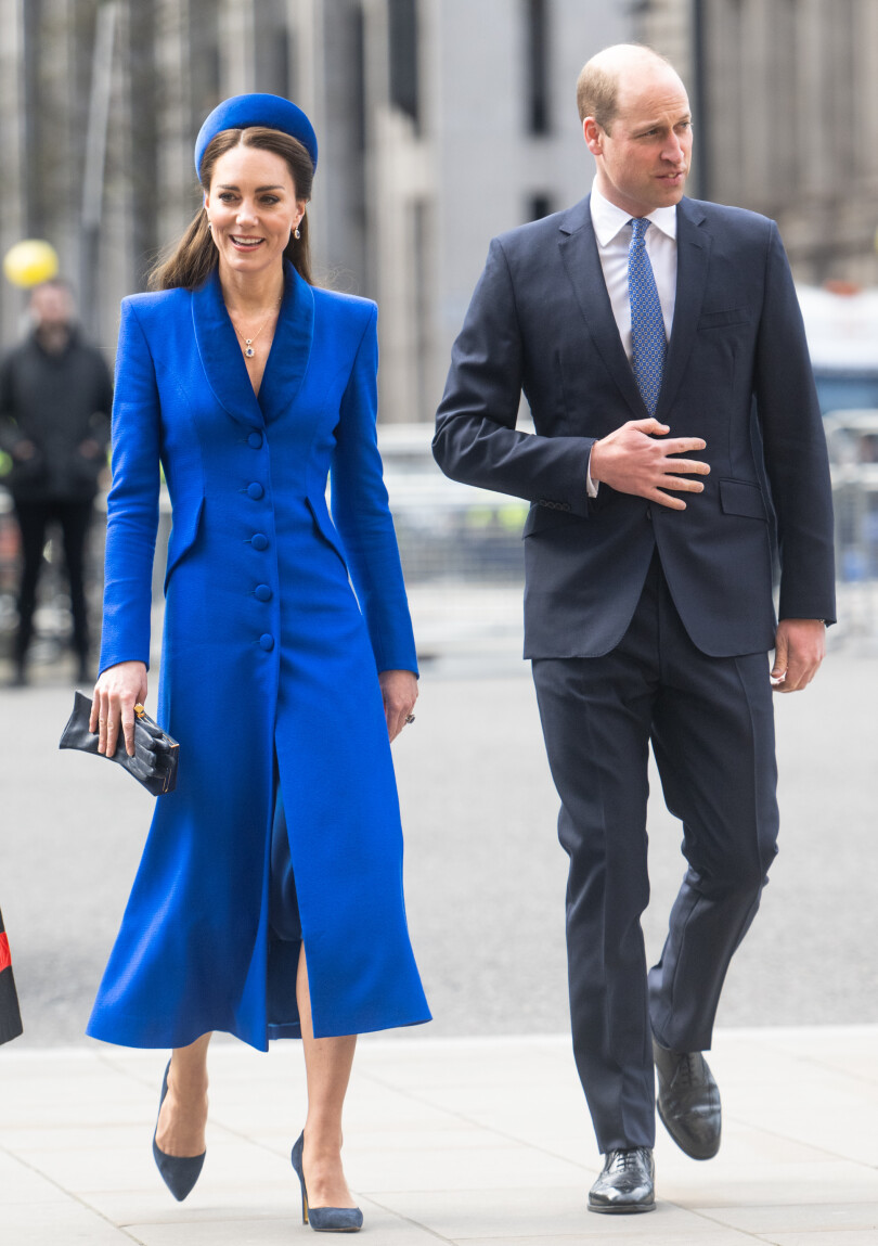 Kate et William à l'abbaye de Wesminster pour le Commonwealth Day, le 14 mars 2022.