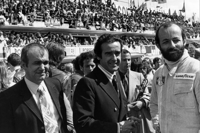 Georges Martin, Jean-Luc Lagardère et Henri Pescarolo aux 24 Heures du Mans 1972.