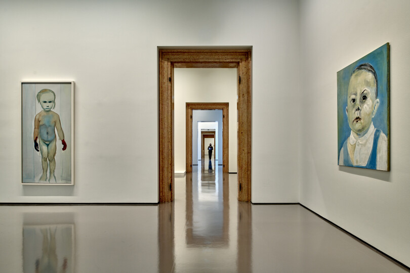 La fille et le frère de Marlene Dumas dans Le Peintre (1994) et Le Bébé (1985).