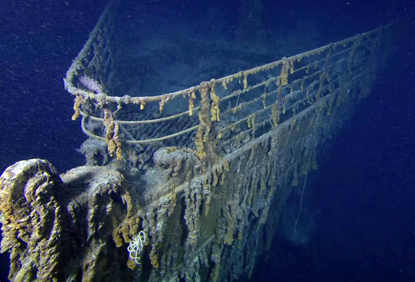 L'épave du Titanic.