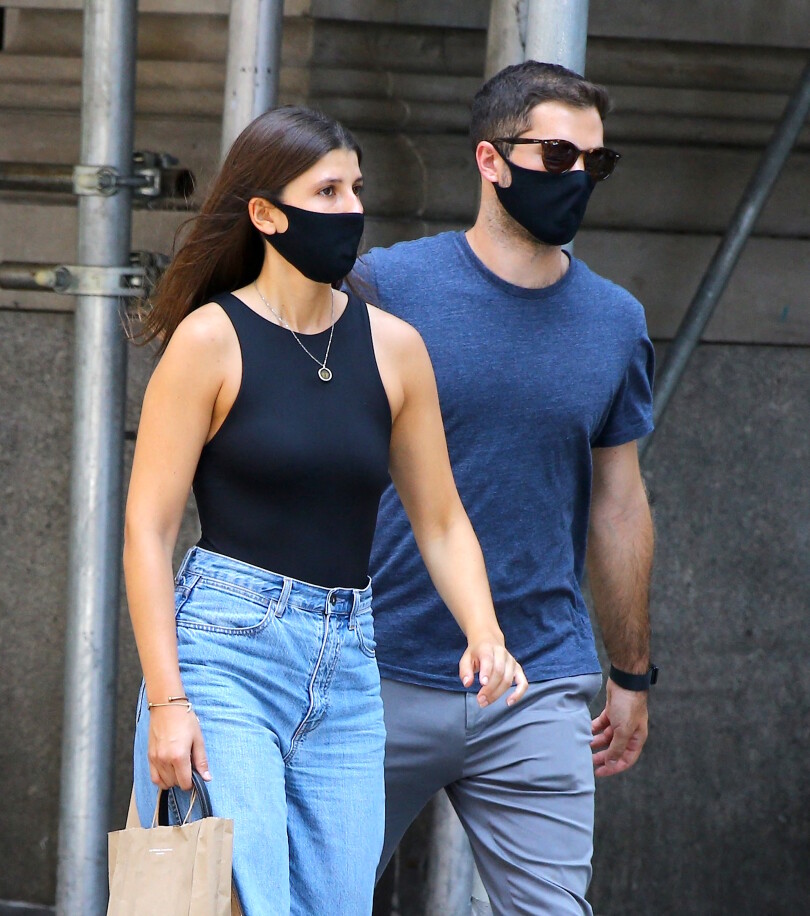 Mafalda de Bulgarie et son fiancé, Marc Abousleiman, à New York, le 27 juillet 2020.
