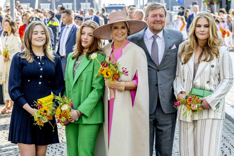 La famille royale néerlandaise réunie pour le Jour du Roi, le 27 avril 2022, à Maastricht.