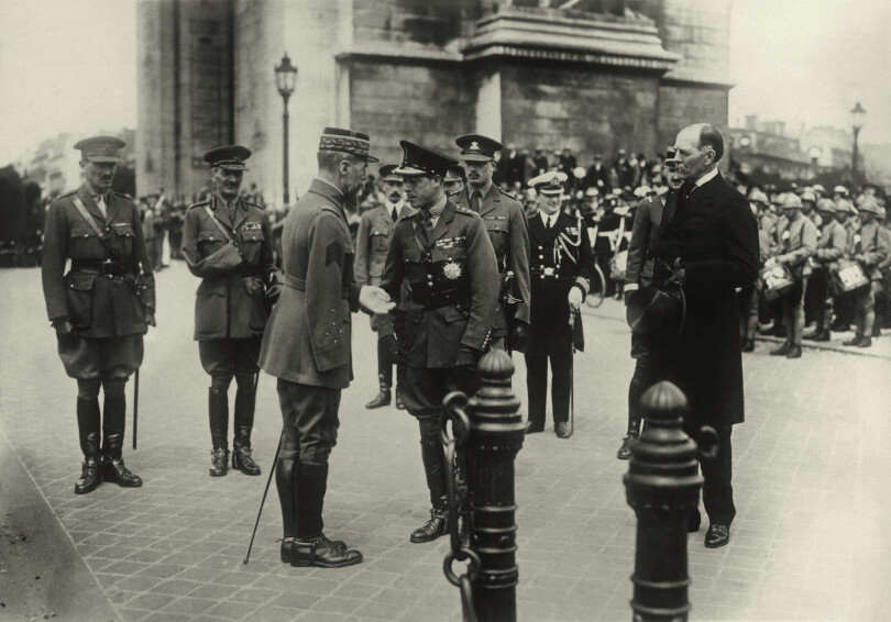Le duc de Windsor et le général Gouraud à Paris, en 1940.