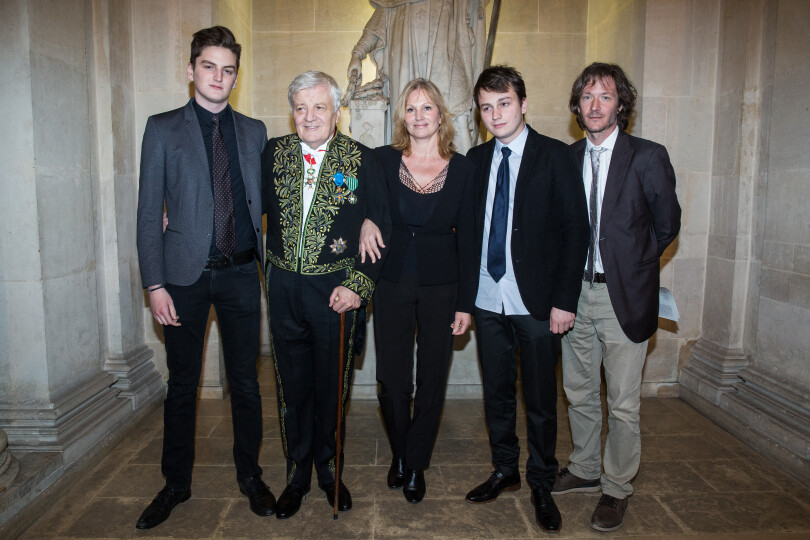 Jacques Perin lors de son entrée sous la Coupole à l’Académie des beaux-arts, le 6 février 2018.