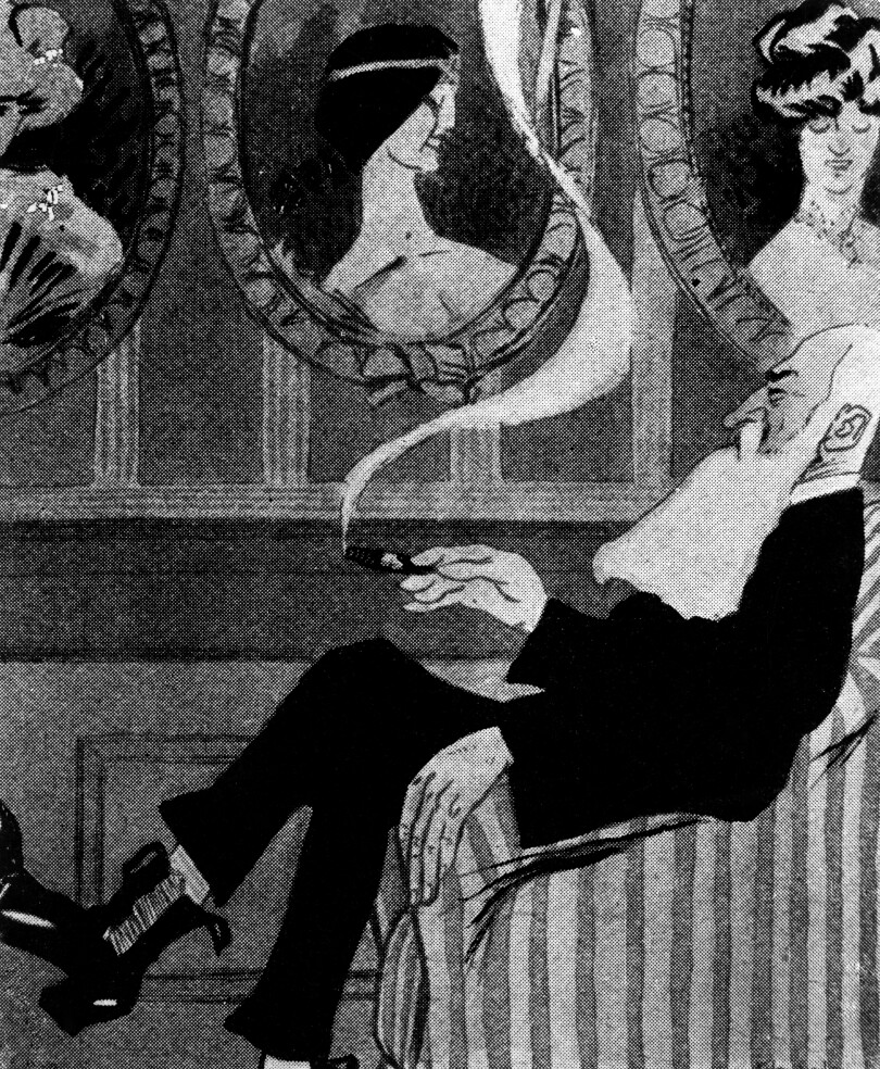 Caricature du roi des Belges, Léopold II, en 1907.