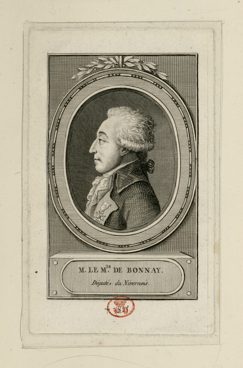 Charles-François de Bonnay, député suppléant de la noblesse aux Etats-Généraux de 1789.