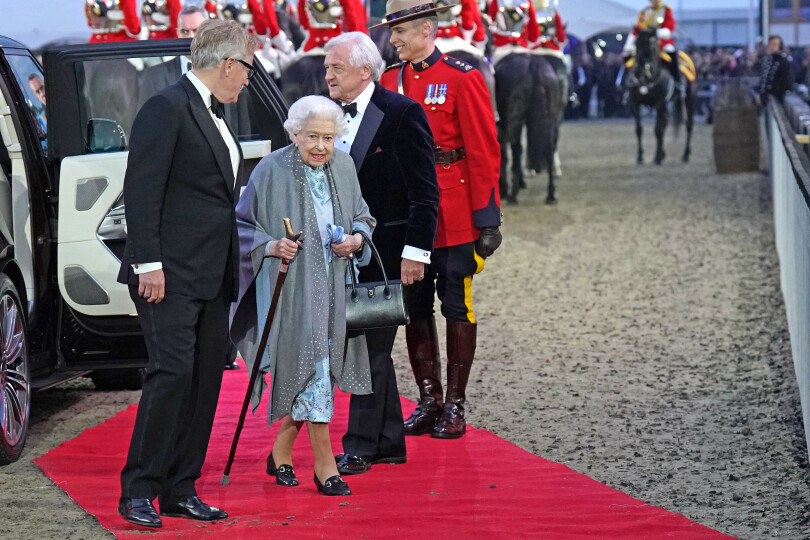 Élisabeth II à la soirée de clôture du Royal Windsor Horse show