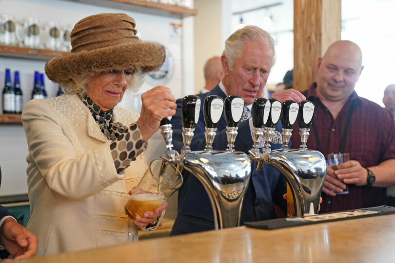 Charles et Camilla à Quidi Vidi, St John's, au Canada, le 17 mai 2022.