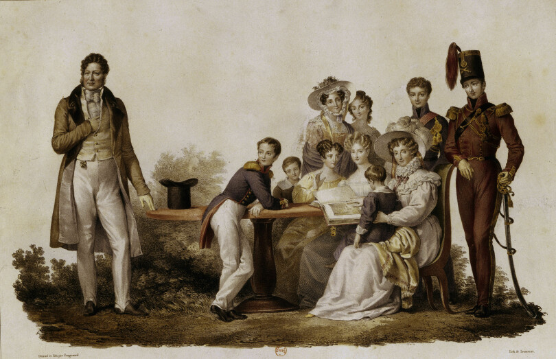 Le roi Louis-Philippe 1er et sa famille.