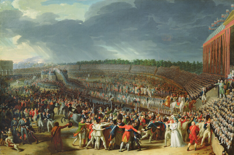 Fête de la Fédération du 14 juillet 1790.