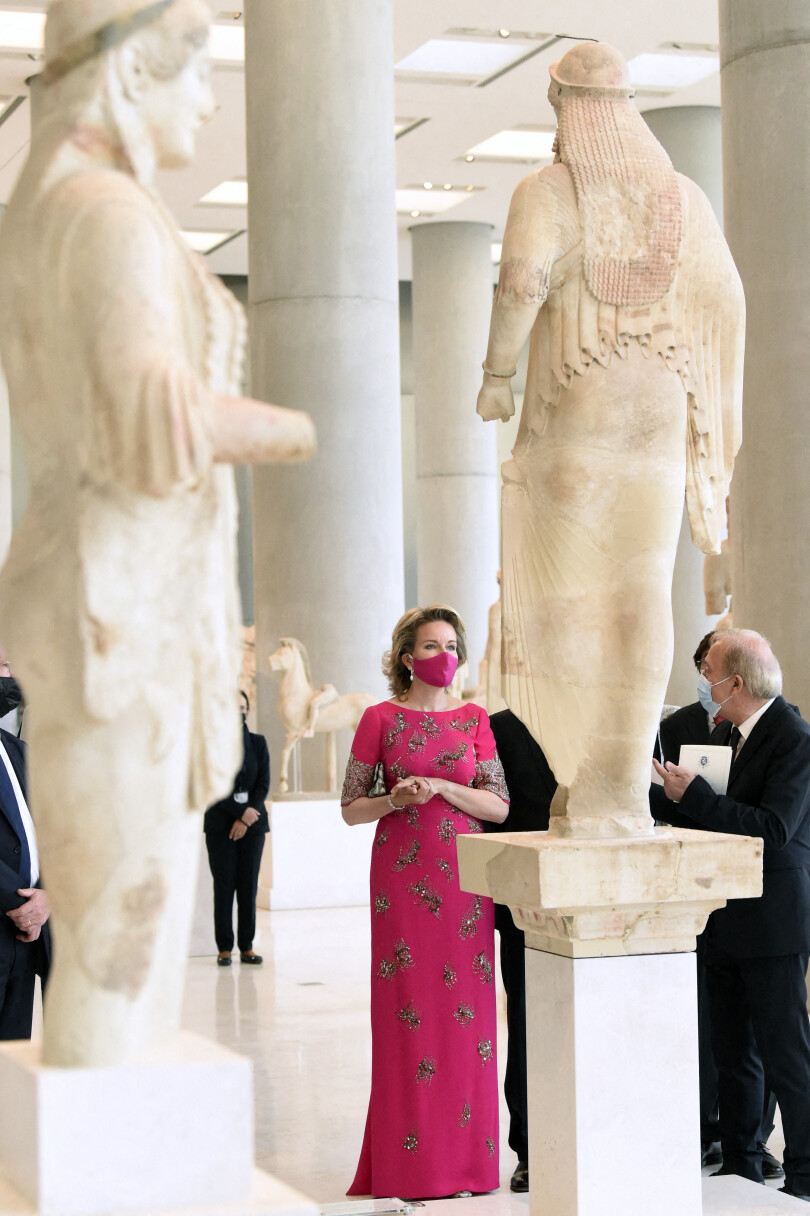 Le soir, l’Orchestre national de Belgique a donné un concert dans le somptueux  cadre du musée de l’Acropole, à Athènes.