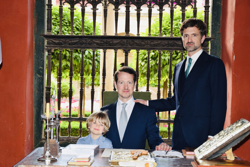 Abdication Pierre de Serbie à la Casa de Pilatos de Séville, le 28 avril 2022.