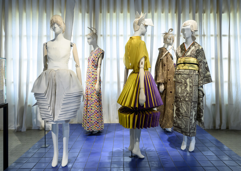 Robes années 1980 du styliste Roberto Capucci, Homo Faber 2022.