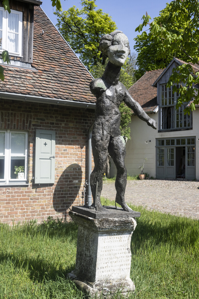 L'atelier de Markus Lüpertz à Trebbin, en Allemagne de l'Est.