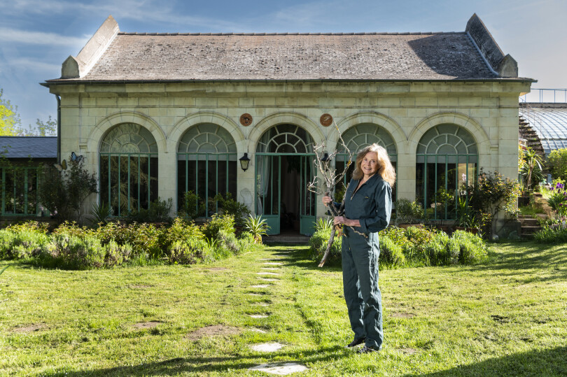 Joy de Rohan Chabot dans sa demeure auvergnate.