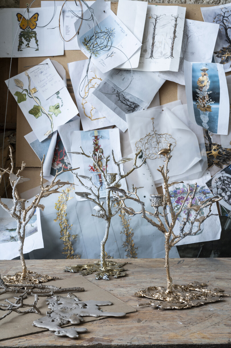 Joy de Rohan Chabot a installé son atelier dans l’ancienne écurie.