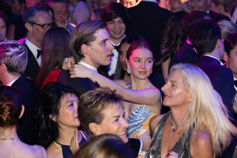 La princesse Alexandra de Hanovre et Ben-Sylvester Strautmann au Bal de la Rose 2019 au Sporting de Monaco.