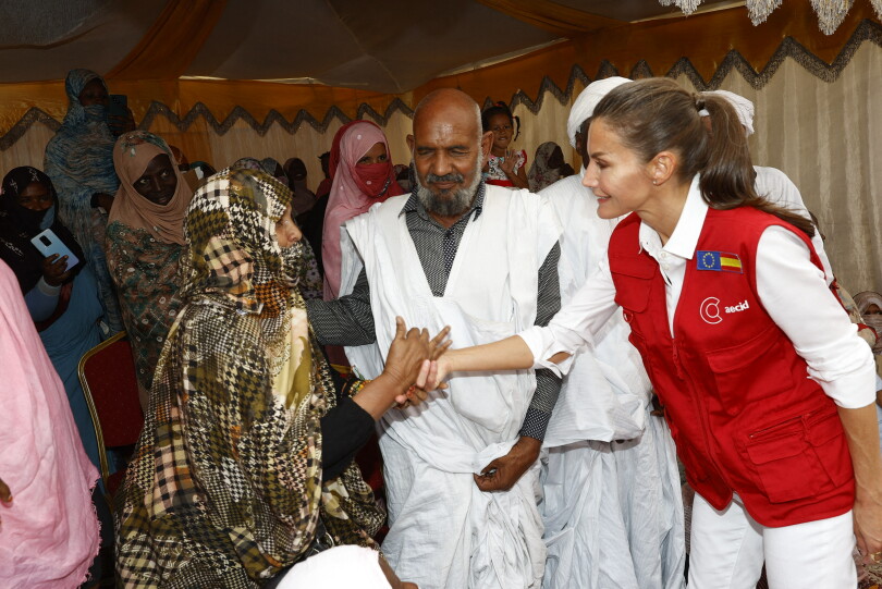 Letizia d'Espagne en Mauritanie en mission de coopération