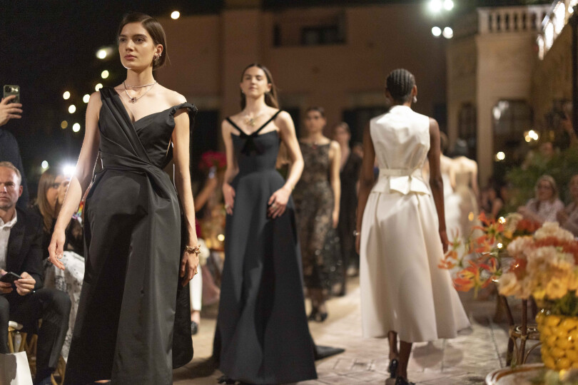 Défilé haute joaillerie Dior à Taormine en Sicile.