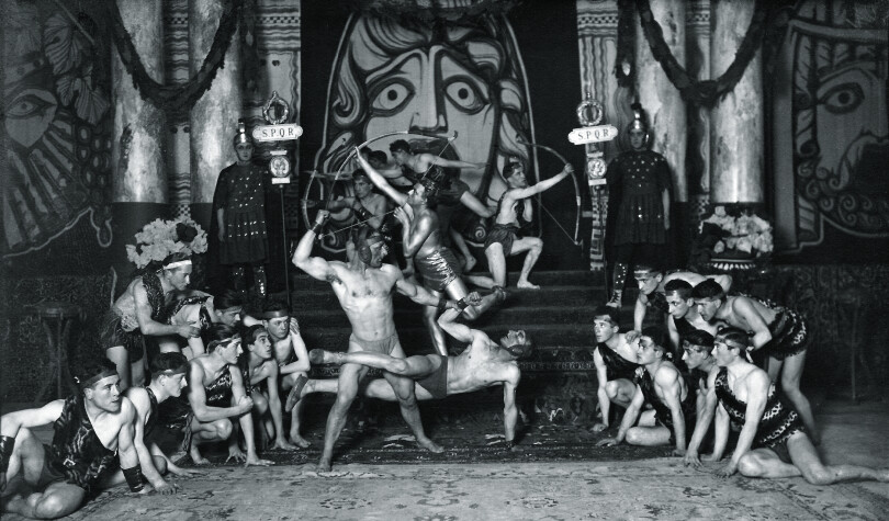 Combat de gladiateurs au banquet chez le proconsul, le 30 janvier 1924.