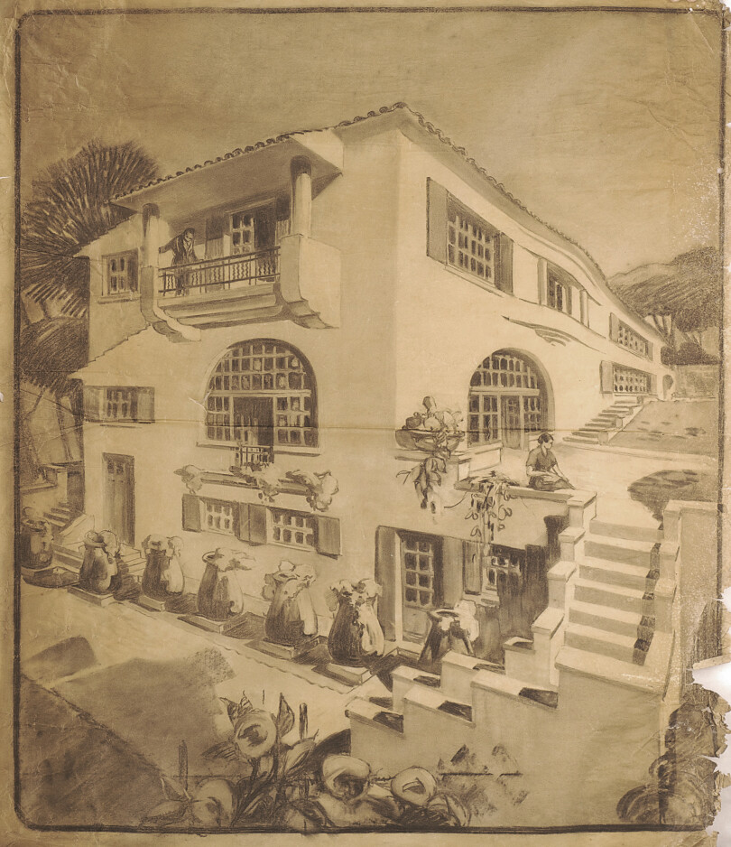 La villa Lumière sur le mont Boron.