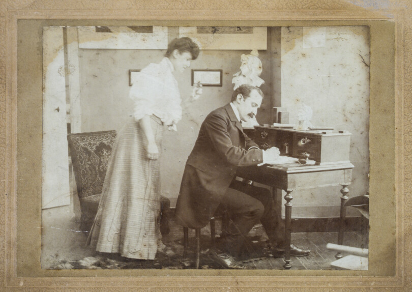 Norayr et Beatrice Vrouyr, les grands-parents de Christian Vrouyr, fondateurs de la maison anversoise de tapis Vrouyr.